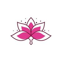 beauty lotus flower vector icon