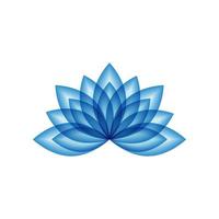 beauty lotus flower vector icon