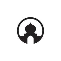 Diseño de ilustración de vector de icono de mezquita