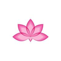 icono de vector de flor de loto de belleza
