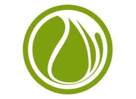 eco grön blad logotyp ikon png