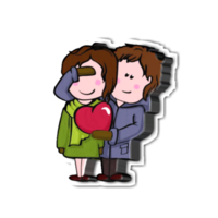 romantisches Paar Emoji png
