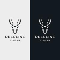 Deer logo icon design template vector illustration