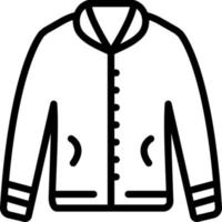 line icon for jacket vector