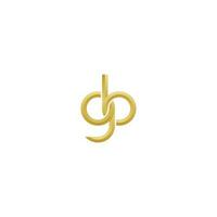 Elegant Golden Letter GB Minimal Simple Modern Logo Vector EPS 10