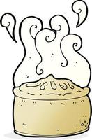 doodle cartoon pie vector