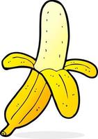 doodle cartoon banana vector