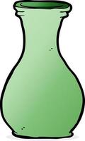 doodle cartoon vase vector