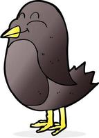 doodle character cartoon bird vector