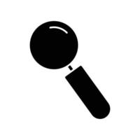 Search glyph icon illustration. Simple vector design editable