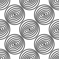 circles sphere seamless pattern. wood texture - flat style illustration. ovals abstraction vector