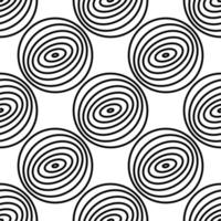 circles sphere seamless pattern. wood texture - flat style illustration. ovals abstraction vector