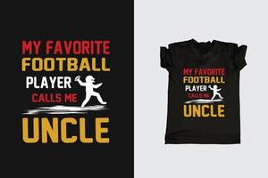 diseño de camiseta de vector de fútbol americano y camiseta de puntajes de fútbol de la nfl