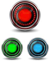 blank round shape colors icon collection vector