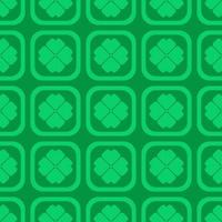 St Patrick s Day Clover seamless pattern. Vector illustration for lucky spring design with shamrock. Green clover isolated on white background. Ireland symbol pattern. Irish decor for web site.