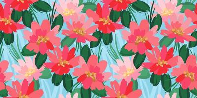 Floral seamless pattern. Vector design for paper, cover, fabric, interior decor and other use