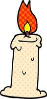 doodle carton candle vector