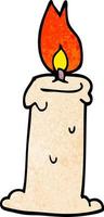 doodle carton candle vector