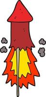 doodle cartoon firework vector