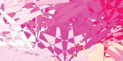 Light Pink, Yellow vector backdrop with chaotic shapes.