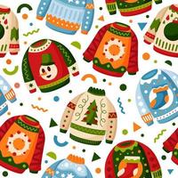 Ugly Sweater Pattern vector