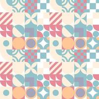 Seamless Bauhaus Abstract vector background.