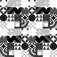 Seamless Bauhaus Abstract vector background.