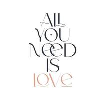 All you need is love vector