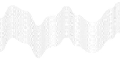 Wavy abstract stripes. Curved line vector elements for music design. Digital sound equalizer.