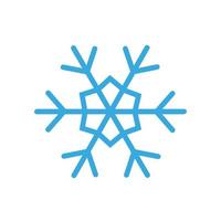 Simple snowflake icon. vector