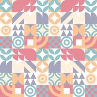 Seamless Bauhaus Abstract vector background.