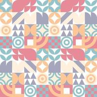 Seamless Bauhaus Abstract vector background.