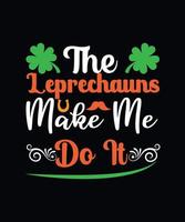 The leprechauns make me do it vector