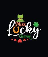 Miss lucky charm vector