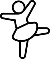 line icon for dance vector