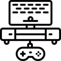 icono de línea para el juego vector