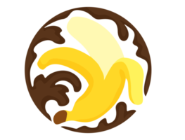 icono de logotipo de chocolate de plátano png