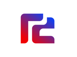 ícone de logotipo de gradação abstrata png