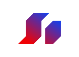 ícone de logotipo de gradação abstrata png
