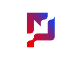 ícone de logotipo de gradação abstrata png