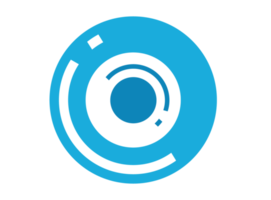 blauw modern cirkel logo icoon png