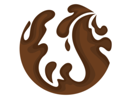 flowing Chocolate circle logo icon png