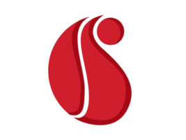 rotes abstraktes Logo png