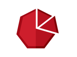 Red pentagon logo icon png