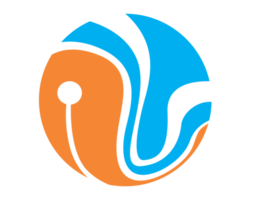 icône du logo du cercle de partage de réseau png
