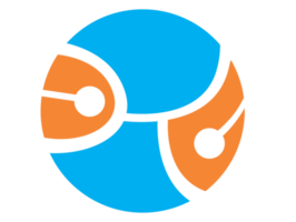 ícone do logotipo do círculo de compartilhamento de rede png