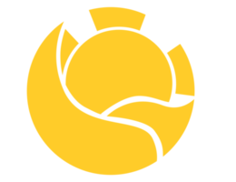 giallo splendente sole logo icona png