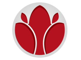 icône du logo cercle fleur png