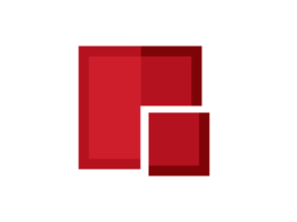 ícone do logotipo do retângulo vermelho png