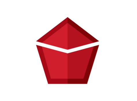 rosso pentagono logo icona png